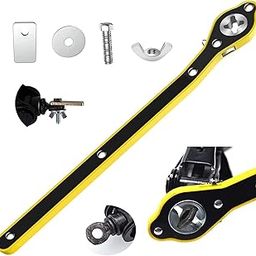 STHIRA® Car Labor Saving Jack Wrench for Scissor Jack Long Handle - High Torque Labor-Saving Ratchet Wrench with 360° Swivel Head, Positive and Reversal Knob Design Compatible with Cars, SUVs, Vans-30