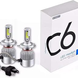 visionrabbit 2pcs H4 / HB2 / 9003 C6 10800LM 6000K 120W COB LED Car Headlight Kit Hi/Lo Turbo Light Bulbs VRMSNW171-image-39