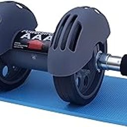 LAFILLETTE Double Wheel Rebound Ab Roller With Knee Pad for Abdominal Exercise Core Trainer (Blue)-image-48