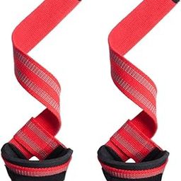 MERISHOPP®2 Pieces Lifting Straps Advanced 23inch for Strength Training red|Sporting Goods | Fitness Running & Yoga | Strength Training | Gloves Straps & Hooks-image-40