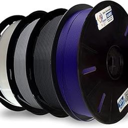 3 idea Imagine Create Print Premium PLA 1.75mm 3D Printer Filament Bundle | Dimensional Accuracy +/- 0.03mm (4KG Total, 1KG/Spool) | 4 Colors Combo (Black, White, Grey, Blue)-image-5
