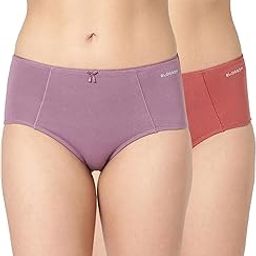 Women High-Waist Cotton Panty Double-Layer, Shiny Trim, and a Cute Bow-Offers Soft Support_Hug U Panty_Pack of 2-image-33