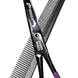 Professional Hair Cutting & Nose Hair Scissors Combo with Comb - Set of 1-19