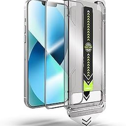 amazon basics Easy Fit & Self Aligning Tempered Glass for iPhone 13 (Pack of 1)-25