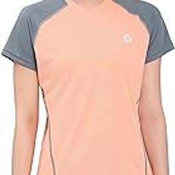 TECHNOSPORT Quickdry Womens Slimfit Roundneck Halfsleeve T-Shirt Odourfree Breathable UV Protection (WTW114_123P)-image-6