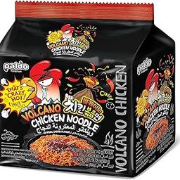 Paldo Volcano Chicken | Super Spicy Korean Noodles Pack Of 4, 600 Grams-image-43