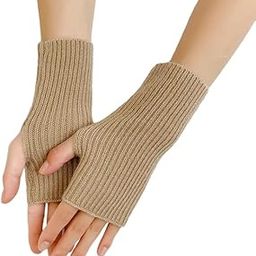 Arm Warmers for Women, Long Fingerless Gloves for Women, Winter Knitted Arm Sleeves Gloves for Teen Girls, Fashion Half Finger Hand Warmer for Daily, Party, Hip Hop-image-84