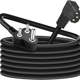 FEDUS 1.8 Meter 90 Degree L Shape 3 Pin Computer Power Cord for Desktops PC and Printers/Monitor SMPS IEC Mains Black.-image-25