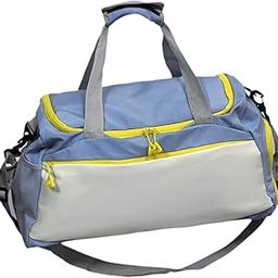 ™ Travel Duffle Bag Portable Sports Gym Bag for Outdoor Business Trip Fitness Blue and White | Gym Bags | Fitness, Running & Yoga-image-64
