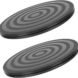TOPPERFUN 2pcs Non-Slip Clay Turntable for Pottery Crafting Heavy Duty Plastic Rotating Plate for Sculpting and Floral Arrangements for Baking and Cake Decorating-image-61
