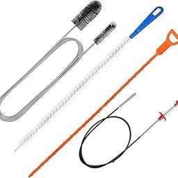 Drain Clog Remover Tool, Plumbing Unclogger Hair Catcher, Drain Cleaning Brush Auger with Steel Claw for Tub Pipe Shower Bathroom Toilet Sink-image-25