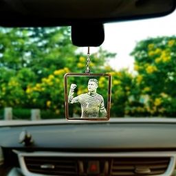 Unique Miniature,Cristiano Ronaldo CR7 Laser Engraved Car Hanging – Stylish Car Accessory for Soccer Fans,Cristiano Ronaldo Keepsake,Elegant CR7 Car Accessory for Fans.-image-20