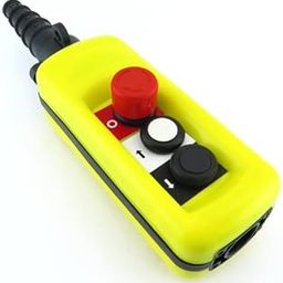 KAMSTEALTH control Crane Hoist Control, Crane Chain Hoist Push Button Switch With emergency type Lifting Pendant Rainproof Controller with Emergency Stop Pendant Switch Control for Hoist (XAC-2713)-13