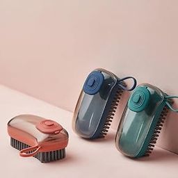 Krivyah ENTERPRISE Multipurpose Scrubber Brush Automatic Liquid Adding 3 in 1 Brush Soft Hair Laundry Cleaning Brush Shoe Brush Household Washing Pot Dish Washing Brush-image-109