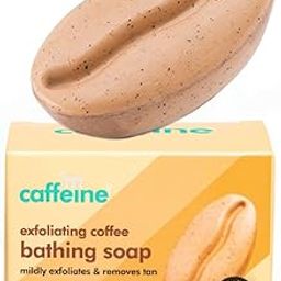 mCaffeine Exfoliating Tan Removal Soap with Coffee,Almond Milk & Caramel|De Tan Bathing Soap for Polishing & Moisturizing the Skin|Bean Shaped Soap for bath with Fresh Coffee Aroma for Unisex-image-62