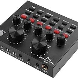 MERISHOPP Portable Mobile Audio Mixer, Karaoke Sound Mixer Recording Sound Card|Computers/Tablets & Networking | Laptop & Desktop Accessories | Sound Cards (External)-0