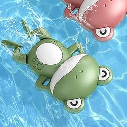 COSMOBABY Premium Cute Swimming Bath Toys for Toddlers 1-3, Floating Wind Up Toys for 1-5 Year Old Boy Girl, New Born Baby Bathtub Water Toys, Preschool Toddler Pool Toys Frog Proudly Made in India-7