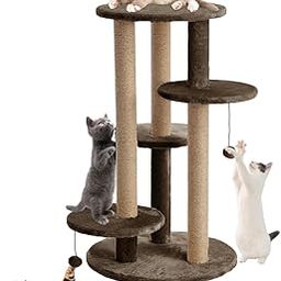 FURRLOVERS Multi-Level Cat Tree with Scratching Posts and Platforms (Brown - FURR-11)-picture-0