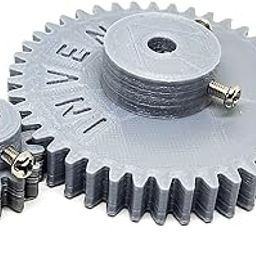 INVENTO 1pcs 3D Printed Plastic Spur Gear 14 Teeth + 42 Teeth, 1.5 Module, 10mm Width, 8mm hole for DIY Projects-23