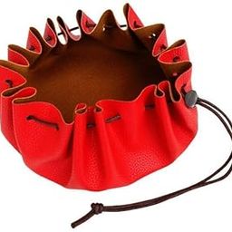 MERISHOPP® 2xWaterproof 15 PU Leather Drawstring Storage Pouch Swimming Beach Camp Red|Sporting Goods | Water Sports | Surfing | Accessories-image-78