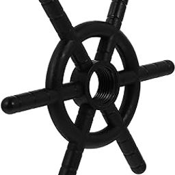 IMIKEYA Pitcher Rinser Replacement Disk Snowflake Shaped Cup Rinser Disk for Cup Washer Accessory 114MM Black-image-2