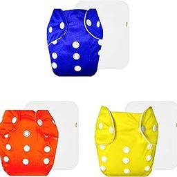 Dumbledo Lite Cloth Diaper with Cotton Insert (Pack of 3) | Snug Fit | Reusable & Washable | Adjustable Snaps | Worry-Free Diapering | 3 Months – 2 Years | Unisex Baby-image-96