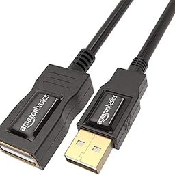 amazon basics Usb 2.0 Extension Cable 2-Pack - A-Male To A-Female For Personal Computer,Printer - 3.3 Feet (1 Meter,Black)-13