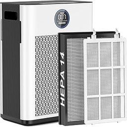 Air Purifier,FREHSDEW Air Purifiers for Home with H14 HEPA and Activated Carbon Filter, Removes 99.99% of Dust,Odors,Smoke,and Pet Hair Covers up to 2300 Sq.Ft, Quiet and Energy Efficient-image-49
