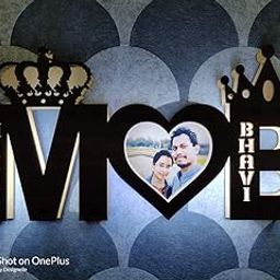 DESIGN ELLE Wooden Couple Led Lamp Personalised with Any Alphabet & name (PHOTO CROWN)-picture-25