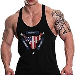 0053 Men's Tank Top Muscle Gym Bodybuilding Vest Fitness Workout Train Stringers-image-90