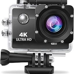 Crazy Sutra Action Camera 4K 30FPS Ultra HD Underwater 170° Wide Angle 98FT Waterproof Digital Camera (4K AC) Black-11