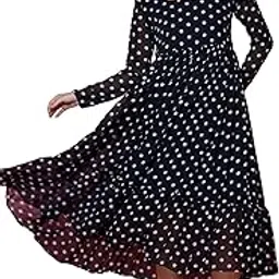 sheetal associates Women's Casual Regular Sleeves Crepe Printed Fit and Flare Dress-picture-44