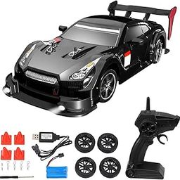 Honestum Rc Drift Car 1:16 Scale RC Drift Car, 40KM/H 4WD 2.4GHz Remote Control Cars with LED Light, Racing and 4 Drifting Wheels, 1 Rechargeable Batteries, Perfect Toy-27