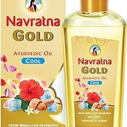 Navratna Gold Ayurvedic Cool Oil | Goodness of Almonds | Non-Sticky and Fresh Lily Fragrance | 500ml-3
