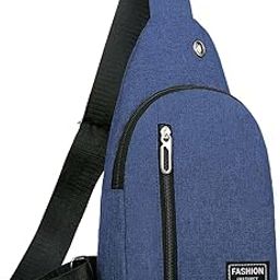 Chest ShoulderBag Fancy Pack Running Belt for Men Women Unisex Bum Bag Adjustable Belt for Outdoors for Men Women (StyleTwo-DarkBlue)-image-14