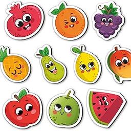 Mini Leaves Fruits Wooden Fridge Magnets |Colorful Shape Learning Toy Set | Preschool Refrigerator Magnet Toys for 3 4 5 Year Kids- Best Birthday Gifts for 3+ Years-picture-14