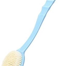 KitchenFest® Long Handle Nylon Bristle Personal Hygiene Bath Brush for Spa Shower Massage Experience, Multicolor - 1 Pcs-image-116