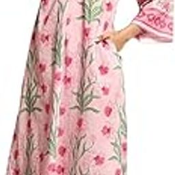 Women's Pure Cotton Printed Kurta with Pant Set – Soft & Breathable Floral Design-image-52