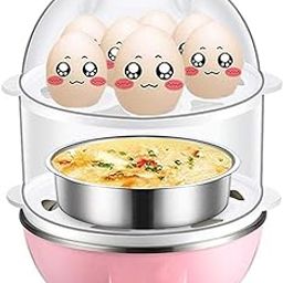 TRENDBIT Double Layer Electric Non Stick Mini Egg Boiler Egg Cooker EGG-BOILER14 Egg Cooker (Multicolor, 14 Eggs)-1