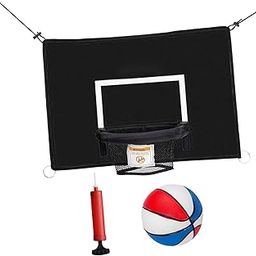 Mini Trampoline Basketball Hoop for Outdoor Universal Trampoline Accessories 45cm Colored Ball-image-63