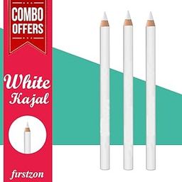 FIRSTZON White Kajal Eyeliner Pencil - Smudge Proof, Waterproof Combo Pack (White, 0.9g)-picture-28
