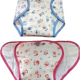 Mothers Choice Waterproof Nappy for New Born baby Outside Soft Plastic Inside Terry Cotton Reusable Loop and Hook PVC Nappy/Diaper Traning Pants/Langot (PACK OF 2)-picture-9
