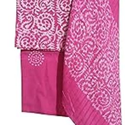 Women's Pure Cotton Batik Print Unstitched Salwar Suit Dress Material With Duputta_001-picture-28