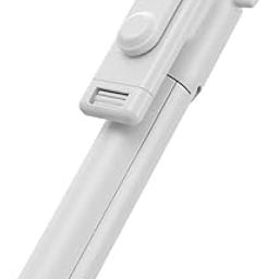 Bluetooth Selfie Stick Tripod, Extendable 3 in 1 Aluminum Selfie Stick with Wireless Remote & Tripod Stand 270 Rotation, Lightweight All in One Extendable Selfie Sticks (White)-5