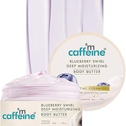 mCaffeine Blueberry Swirl Deep Moisturizing Body Butter | 5 Essential Ceramides for Skin Repair with Shea Butter & Cocoa Butter | 72Hrs Long Lasting Moisturization | Winter Body Care | Fruity Blueberry Aroma | Body Butter for Women and Men - 200g-17
