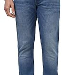 Men's Tapered Fit Mid Rise Light Wash Wash Classic Tape Classic Fit Jeans-image-32