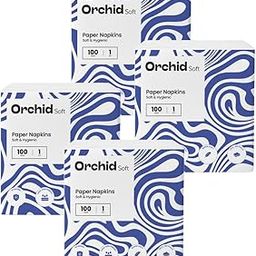 Orchid Soft 2 Ply Tissues Roll | 400 Napkins | 100 Pulls X 4 Packs | Soft And Highly Absorbent | 100% Natural Virgin Cellulose Fiber | Food Safe-image-71
