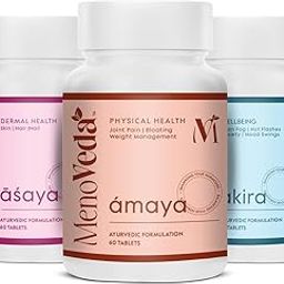 Menoveda Menopause Supplement For Women - Trio Pack For Emotional Well Being, Fitness, Strength and Dermal Health | 1 Month Supply - 180 Tablets-image-34