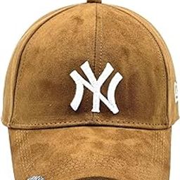 Brown Suede Head Caps for Men Unisex Mens Caps with Adjustable Strap-picture-8
