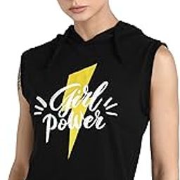 Premium Women's Tank Top Super Women Gym Tank Sleeveless Hoodie Workout Wear Girl Power-image-1